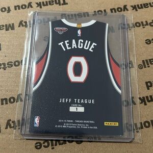 Jeff Teague ‘15 Threads Die-Cut Jersey Card No. 1